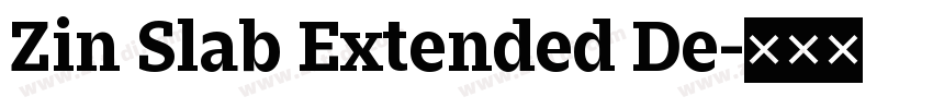 Zin Slab Extended De字体转换